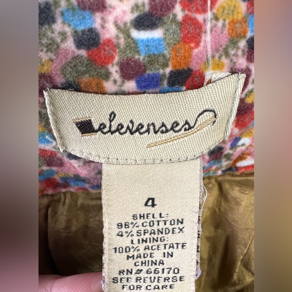 Anthropologie Elevenses Aerial Confetti Velvet Skirt- Size 4 - Picture 4 of 5